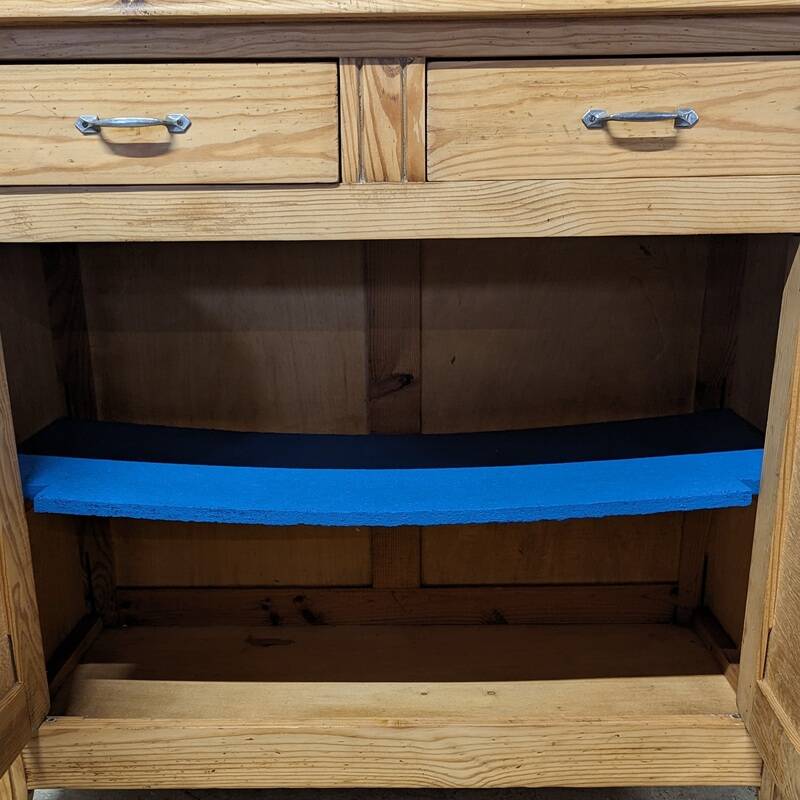 Parisian sideboard in raw wood