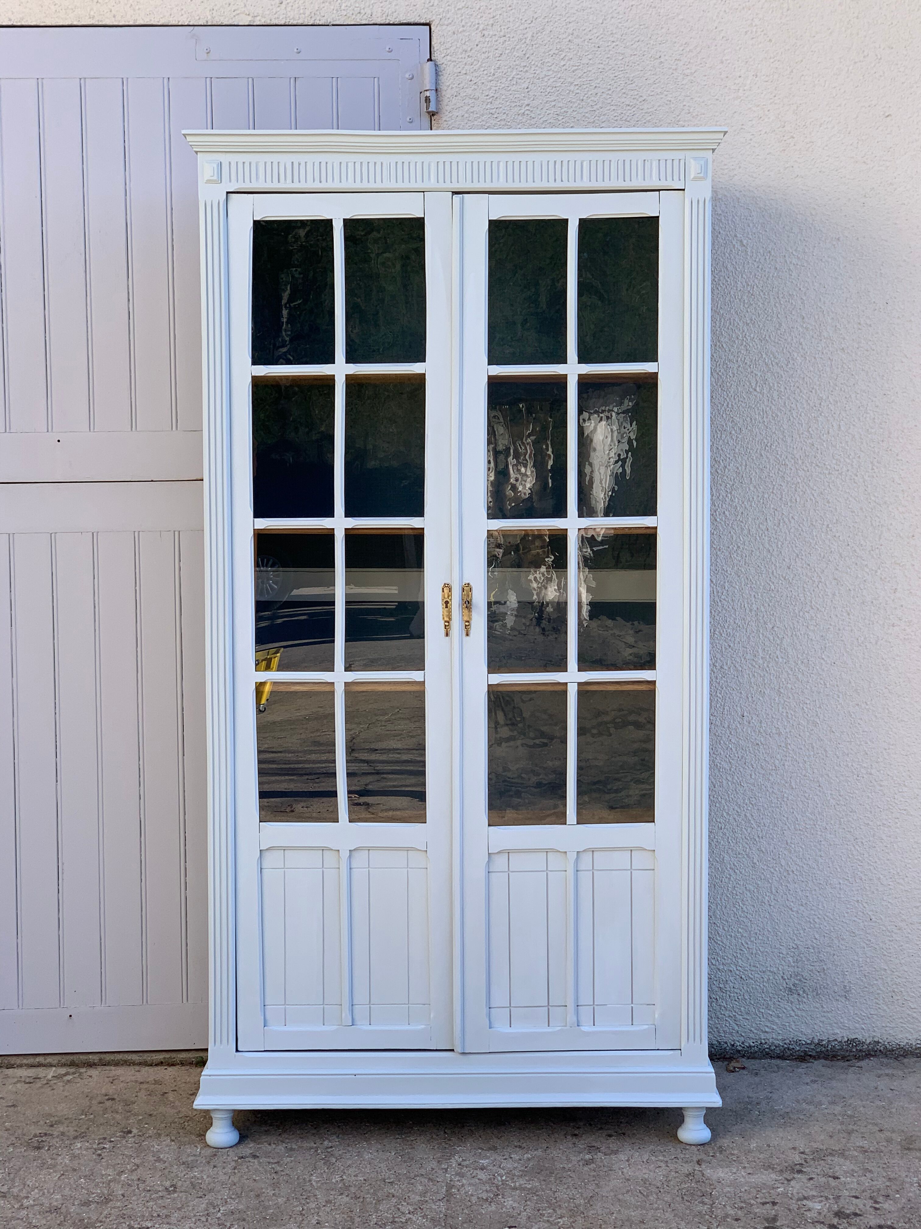 Glass-glazed Parisian wardrobe 1920
