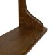 Vintage oak wall rack book shelf 1960s wood minimalist design