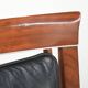 Elegant set of four black cowhide and wooden Art Deco dining chairs