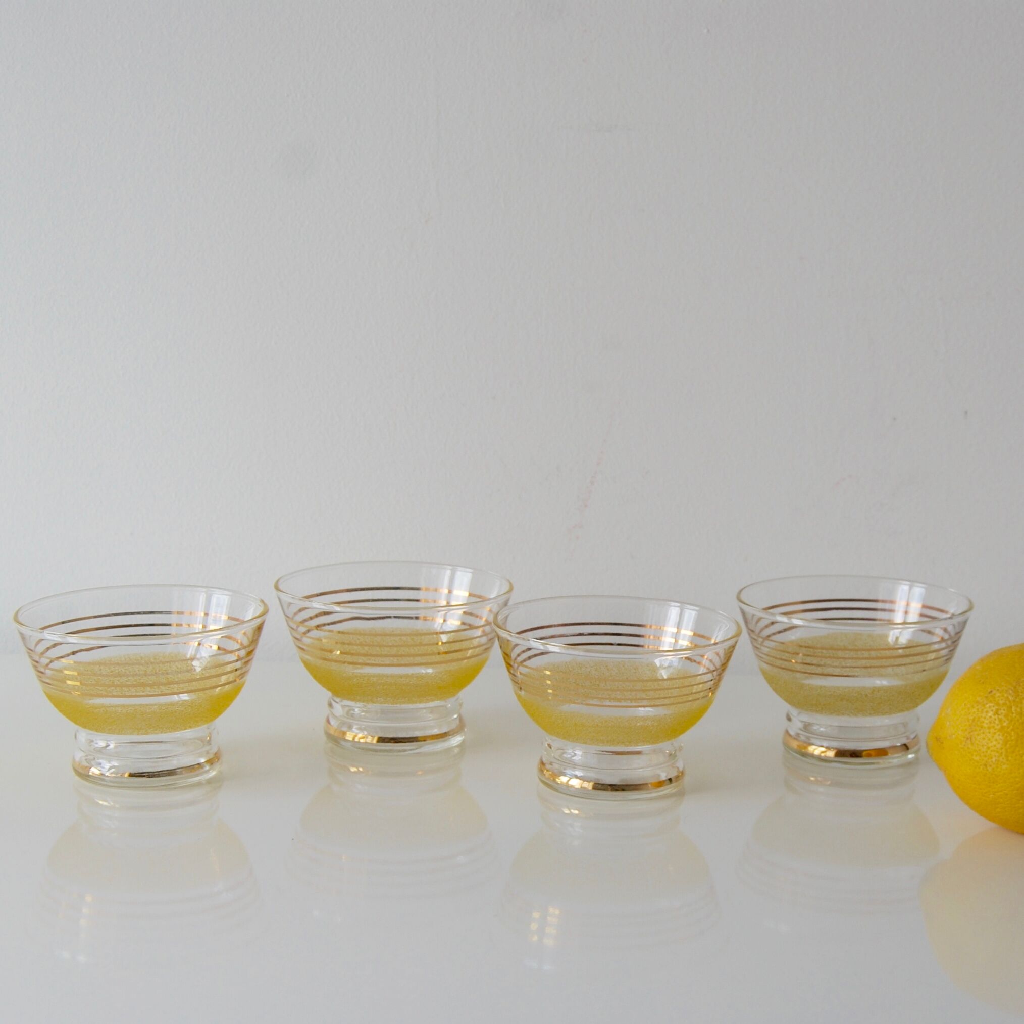 Lemon Granita glass cups