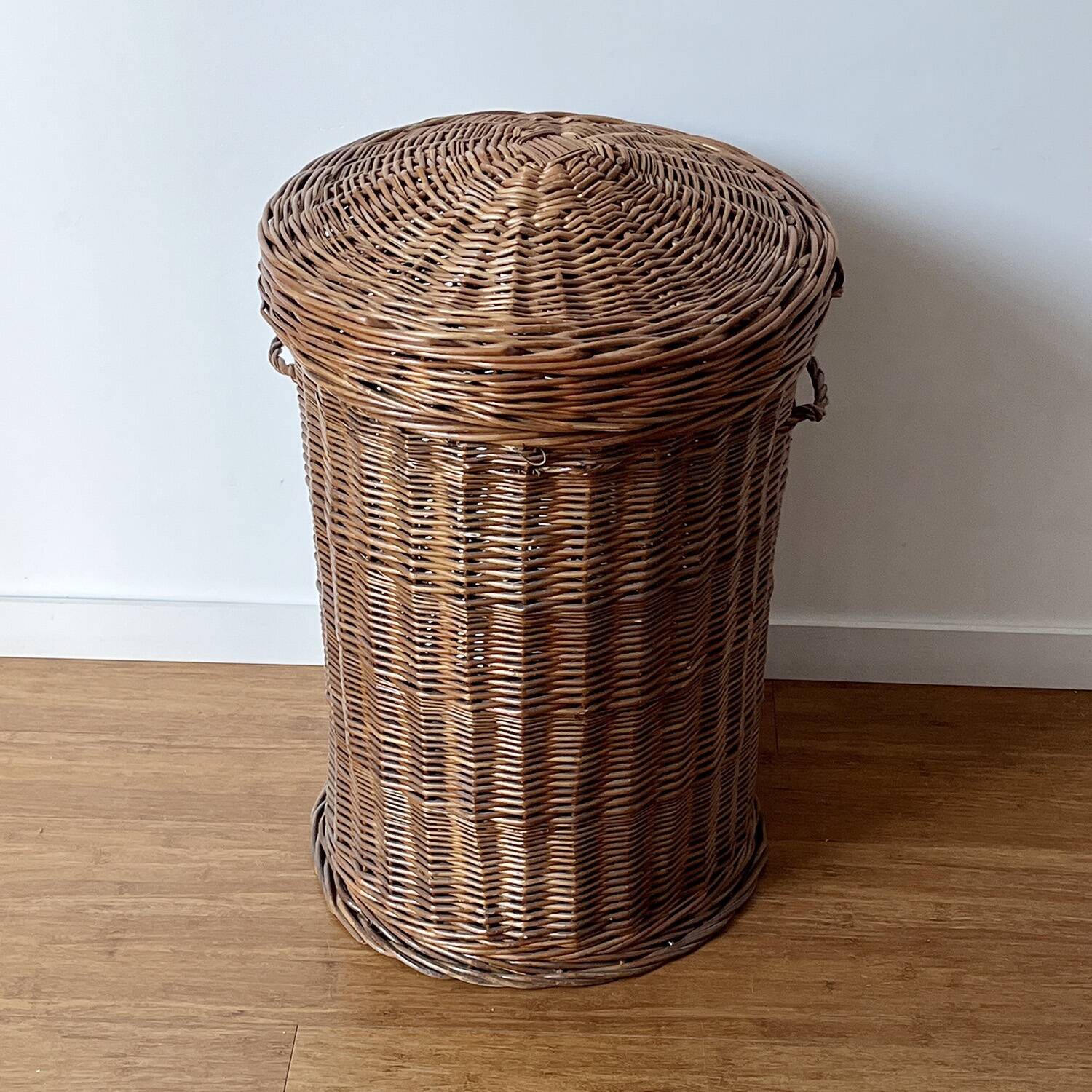 Rattan laundry basket