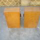 Pair of wooden books with oak rings Jacques ADNET 40s