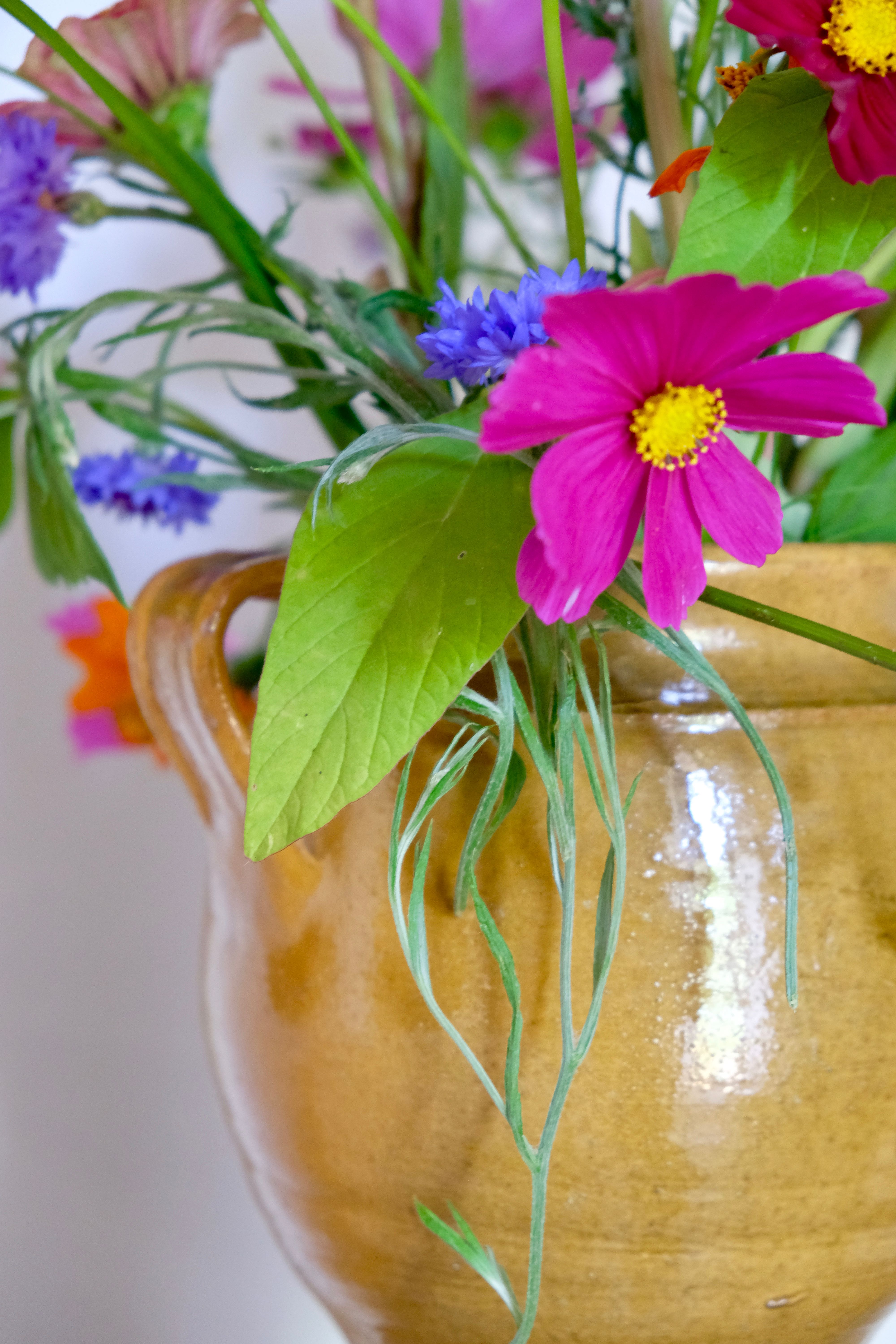 Glazed terracotta grease pot / jar