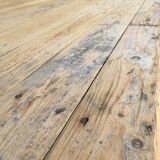 Àncienne table d’atelier sur tréteaux