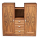 Art Deco sideboard in mahogany and mahogany burl. Splendid patina.