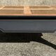 Square opium coffee table, solid teak, elephant legs