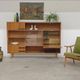 Set of 2 furniture pieces: Large sideboard Libena and Buffet U458 Jiroutek in yellow.