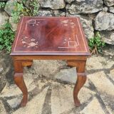 Coffee table in brass marquetry