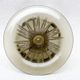 Art Deco bowl in smoked glass with geometric patterns