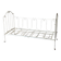Vintage 1950s wrought iron bed bench