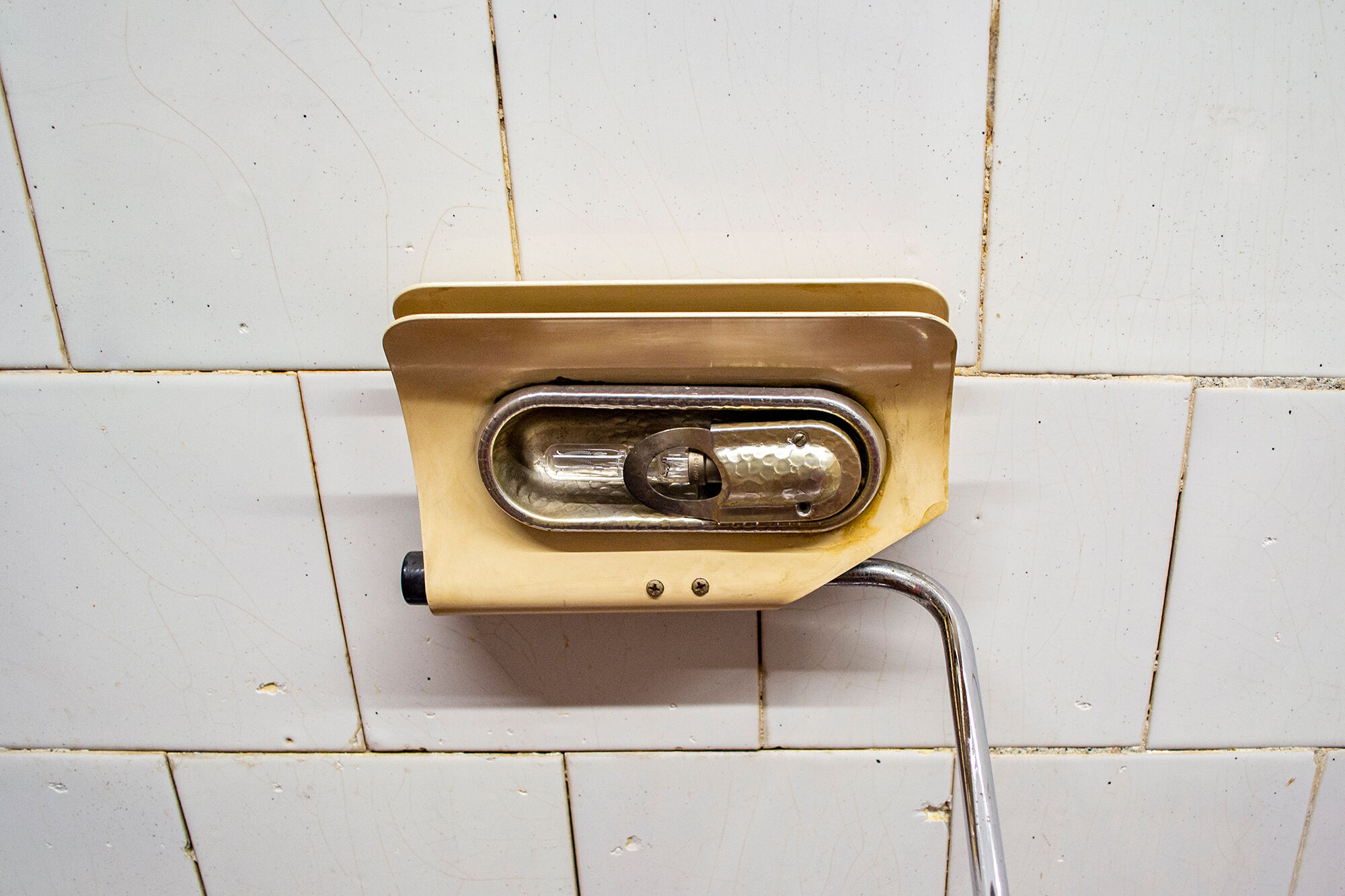 Adjustable tile desk lamp by Bruno Gecchelin for Skipper & Pollux, Italy, 60s