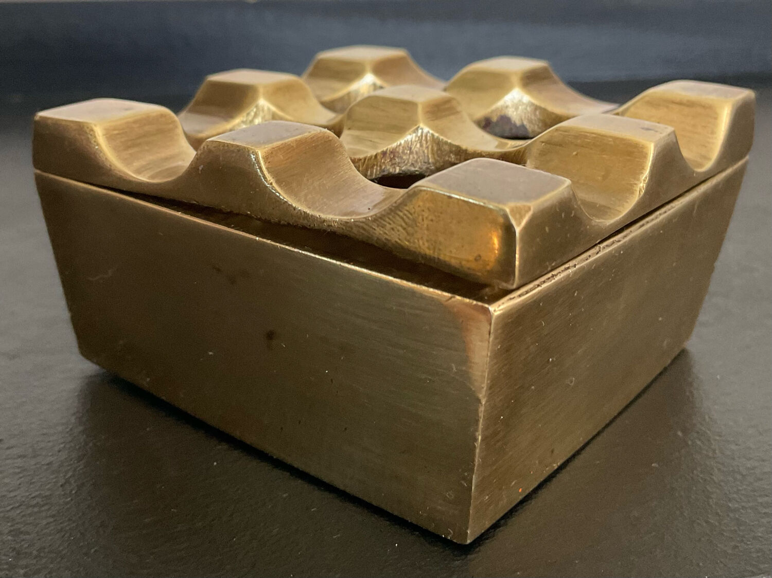 Ultima ashtray in bronze by Backström and Ljungberg from the 70s