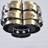 Vintage gold pendant lamp Werner Schou