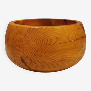 Pine wood bowl for salad or similar.