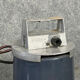 Pair of Mazda industrial suspension lamps in lacquered sheet metal
