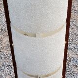 Scandinavian style floor lamp in teak and granite resin from the 70s