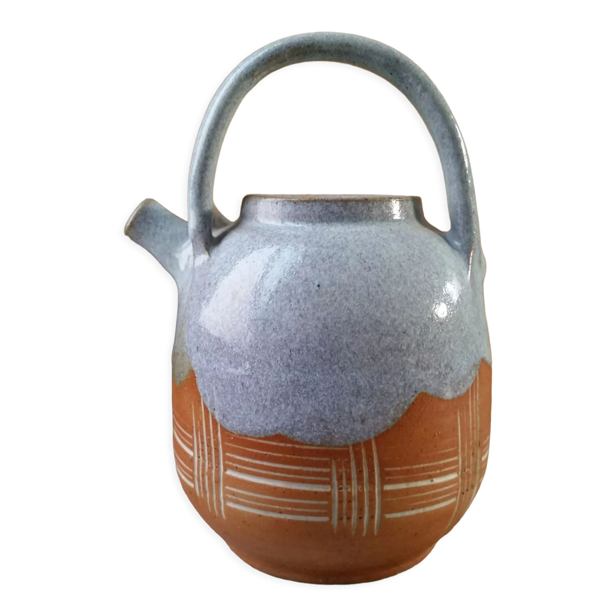 Pitcher gargoulette in glazed terracotta
