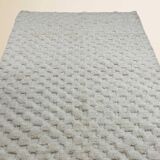 Tapis berbère Beni Ouarain • Motif texturé en carreaux blanc