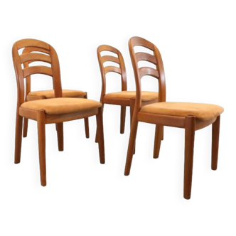 Set van 4 Glostrup eetkamerstoelen 'Gronsalen'