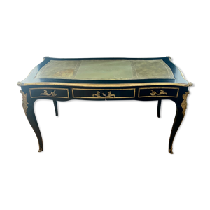 bureau bois noirci