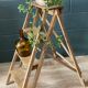 Stepladder decorated in old oak