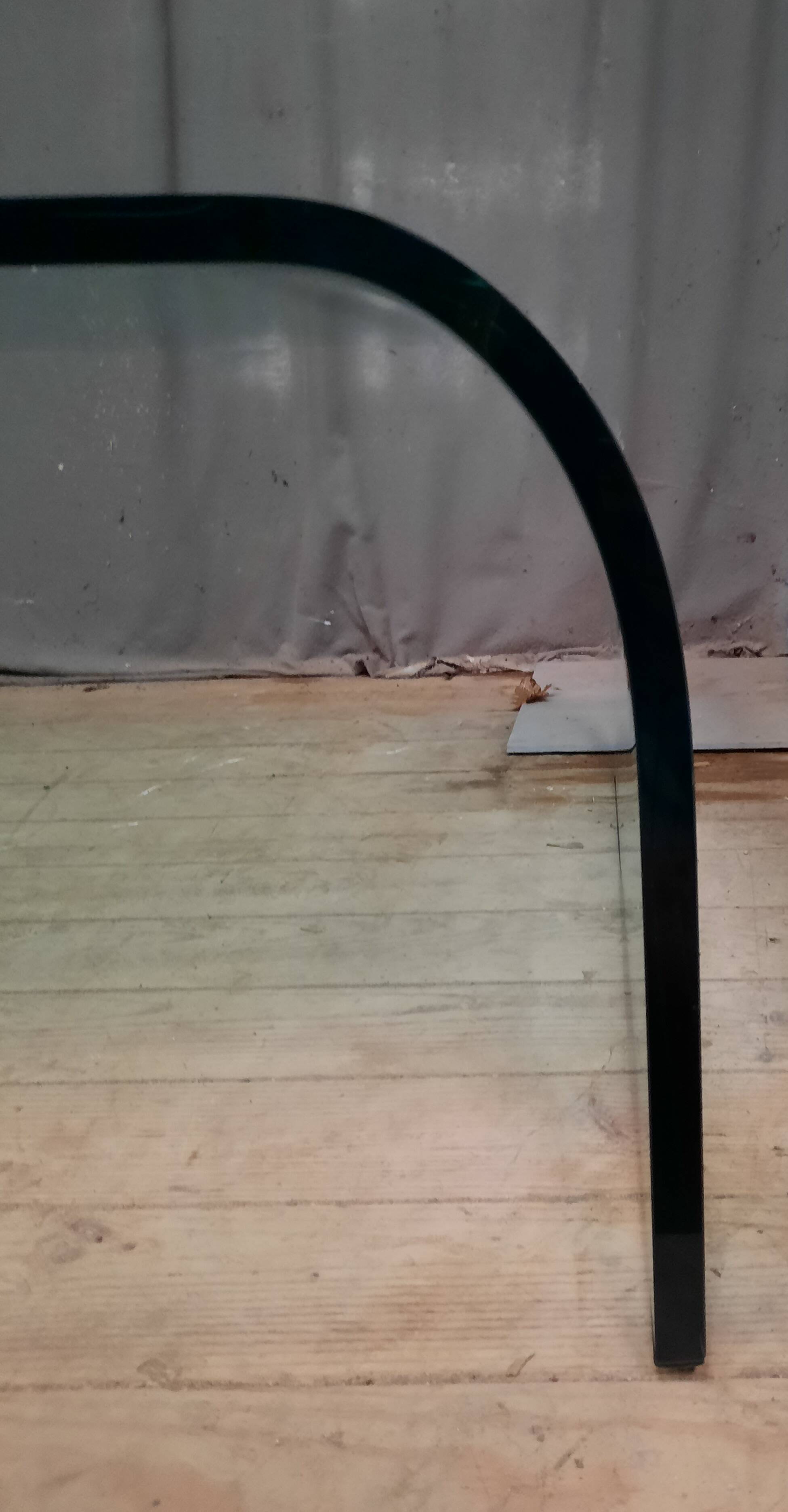 Large glass coffee table