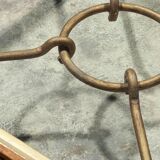 Elegant Gilded Iron Coffee Table by Giovanni Banci, Italy 1970