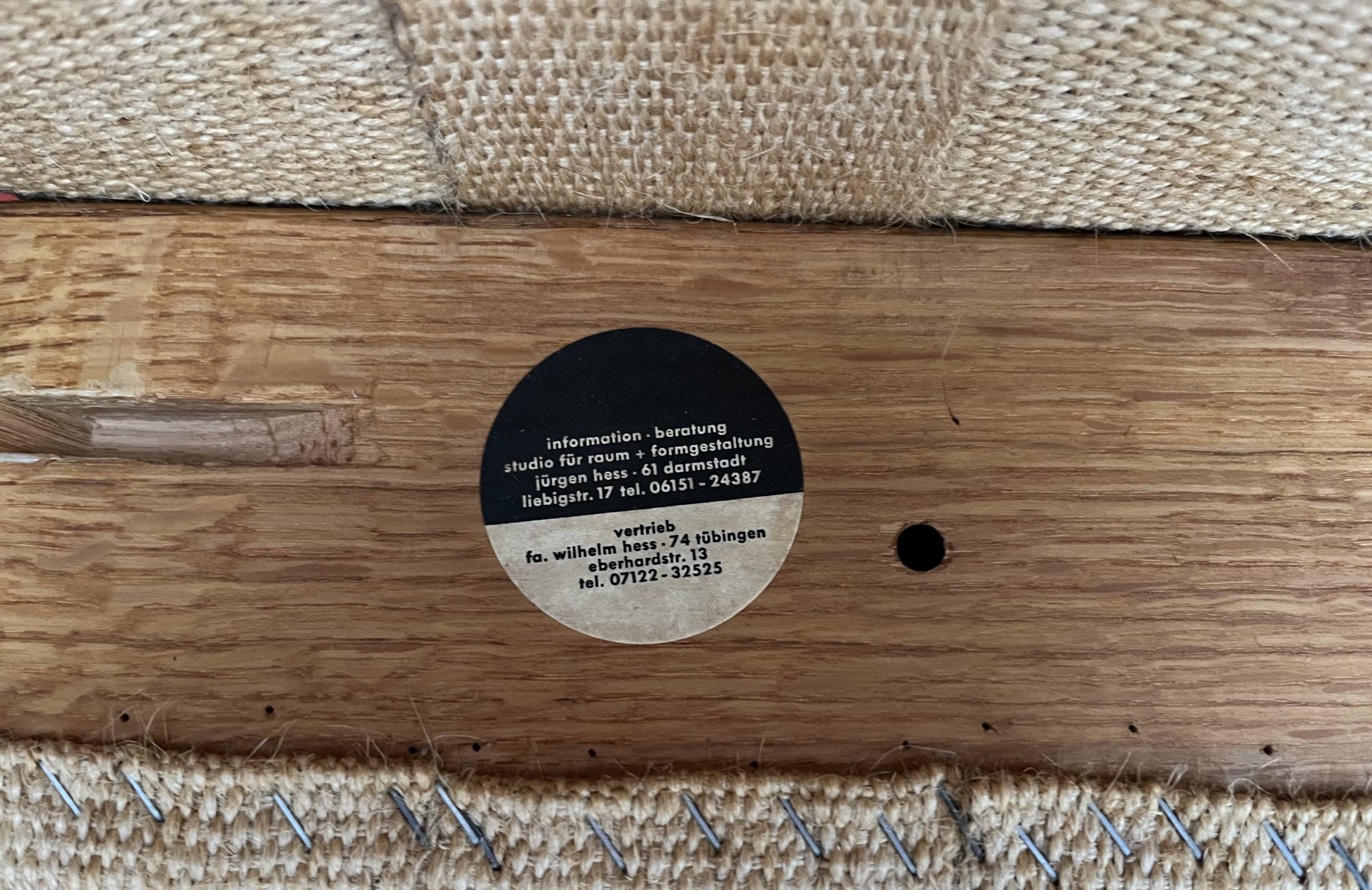 Vintage ottoman footrest