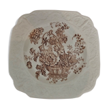 Crown Devon Staffordshire English earthenware square dish
