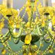 Grand lustre à pampilles en verre et polypropylène – 14 lumières