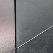 Glass writing desk by Fiam