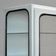 Vintage iron and glass medical cabinet, 1970s