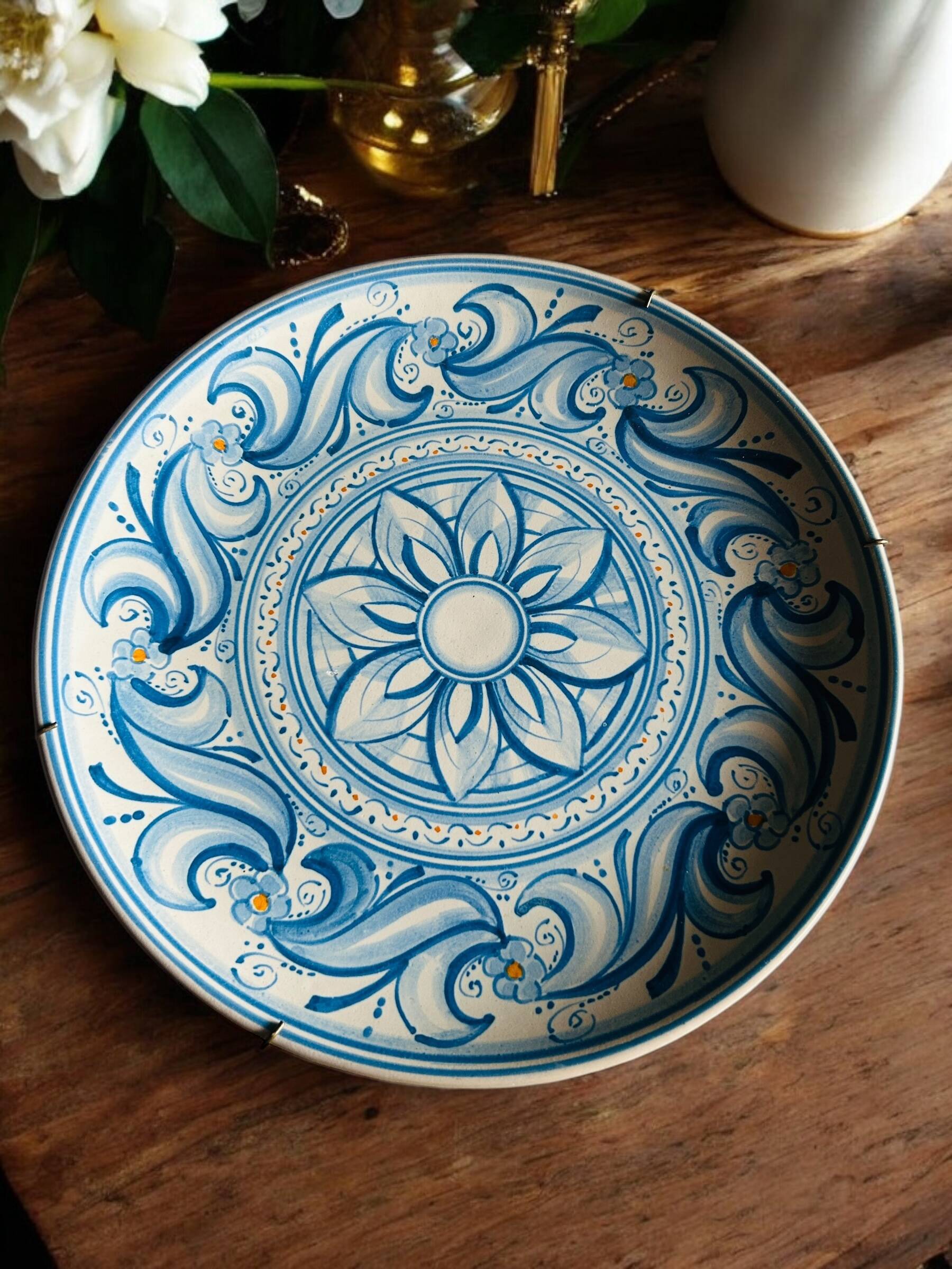 Decorative ceramic plate by Alessi - Caltagirone