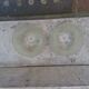 2 vintage glass pendant lights