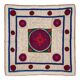 Vintage hand-embroidered tablecloth 129x132 cm