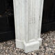 Louis XVI style fireplace in white Carrara marble circa 1880.