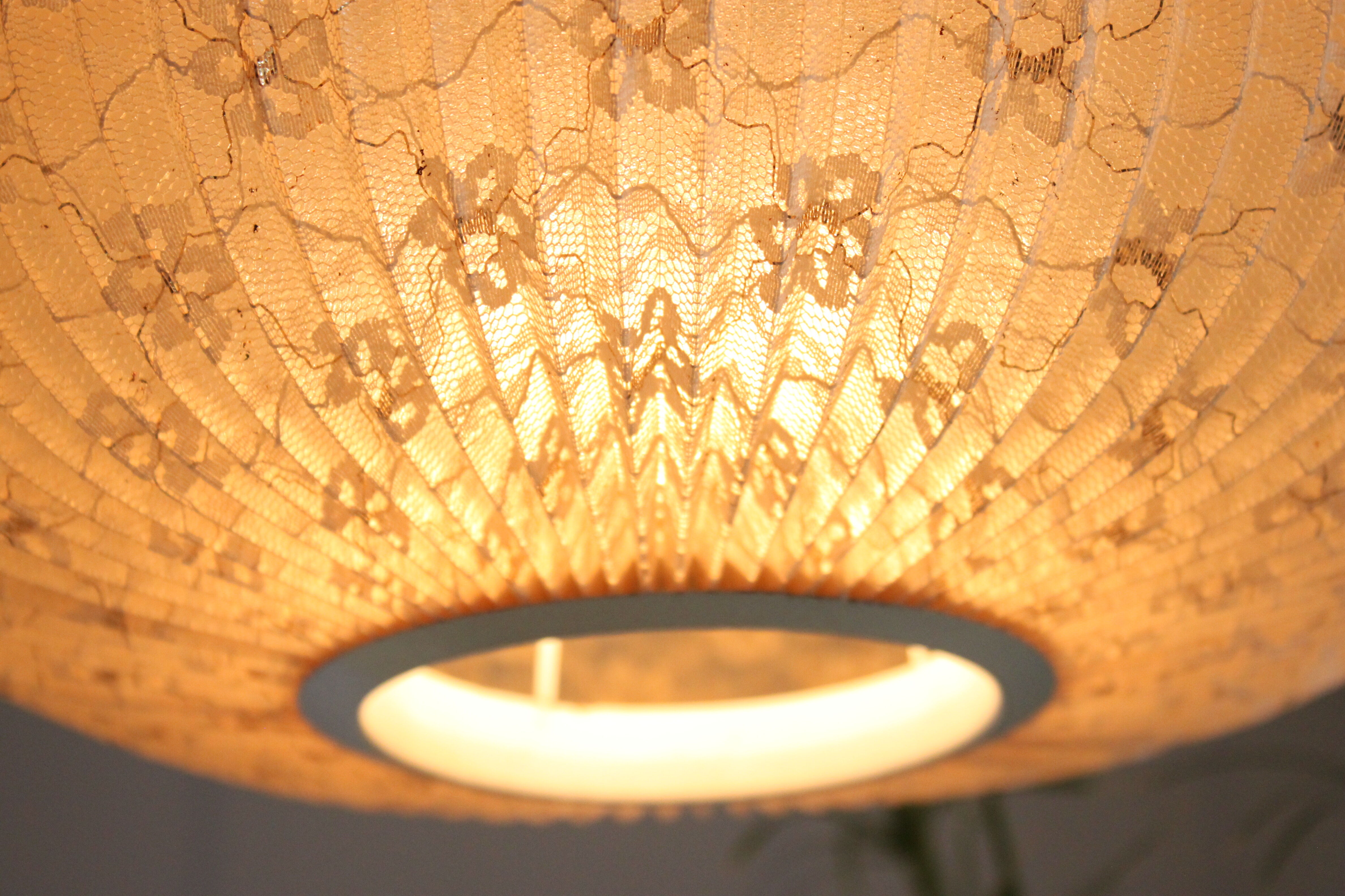 Rare period Rispal lamp, lace model