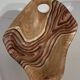 ceramic dish "faux wood" Vallauris 60s