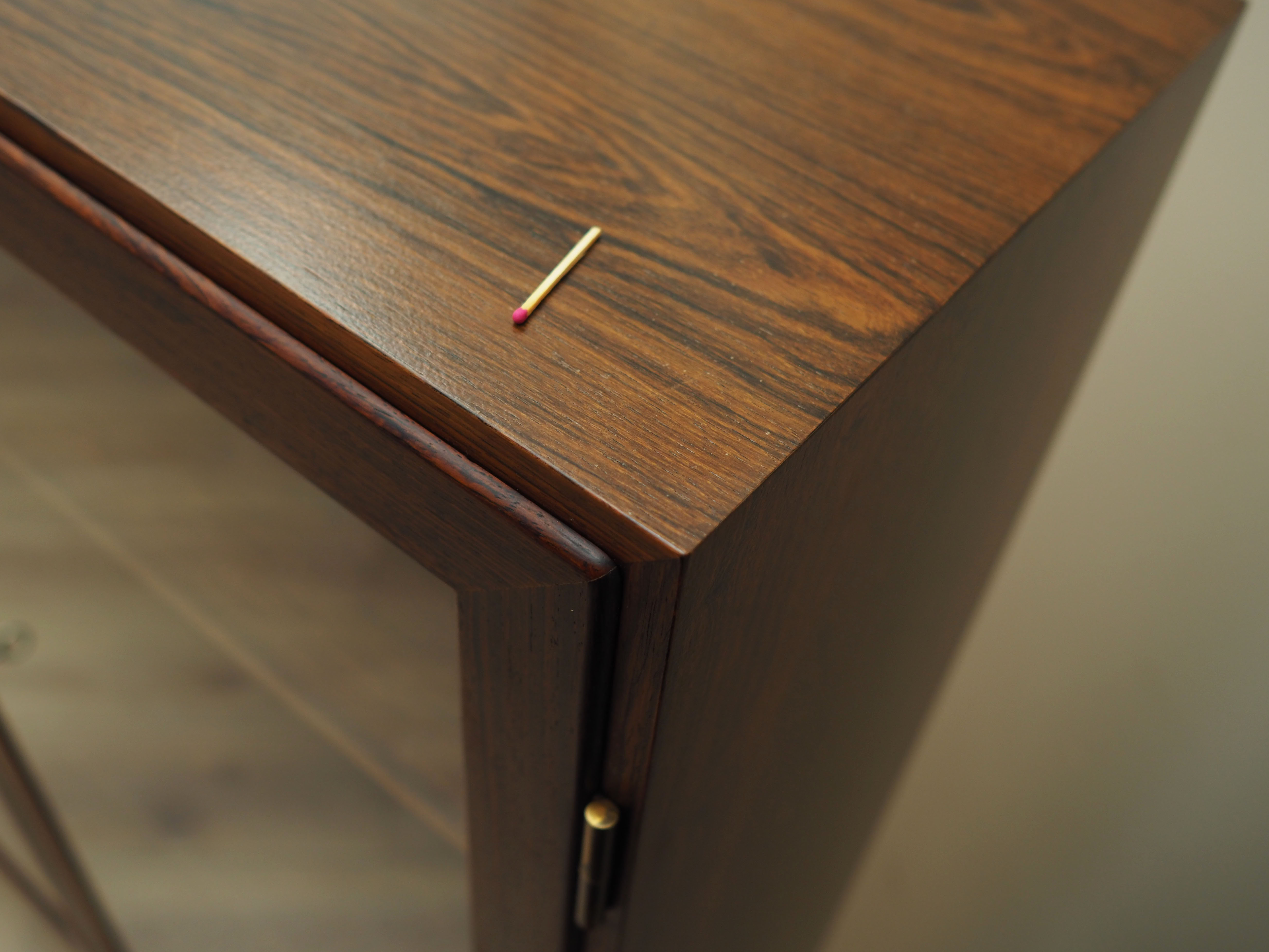 Rosewood showcase, Danish design, 1970s, designer: Carlo Jensen, production: Hundevad