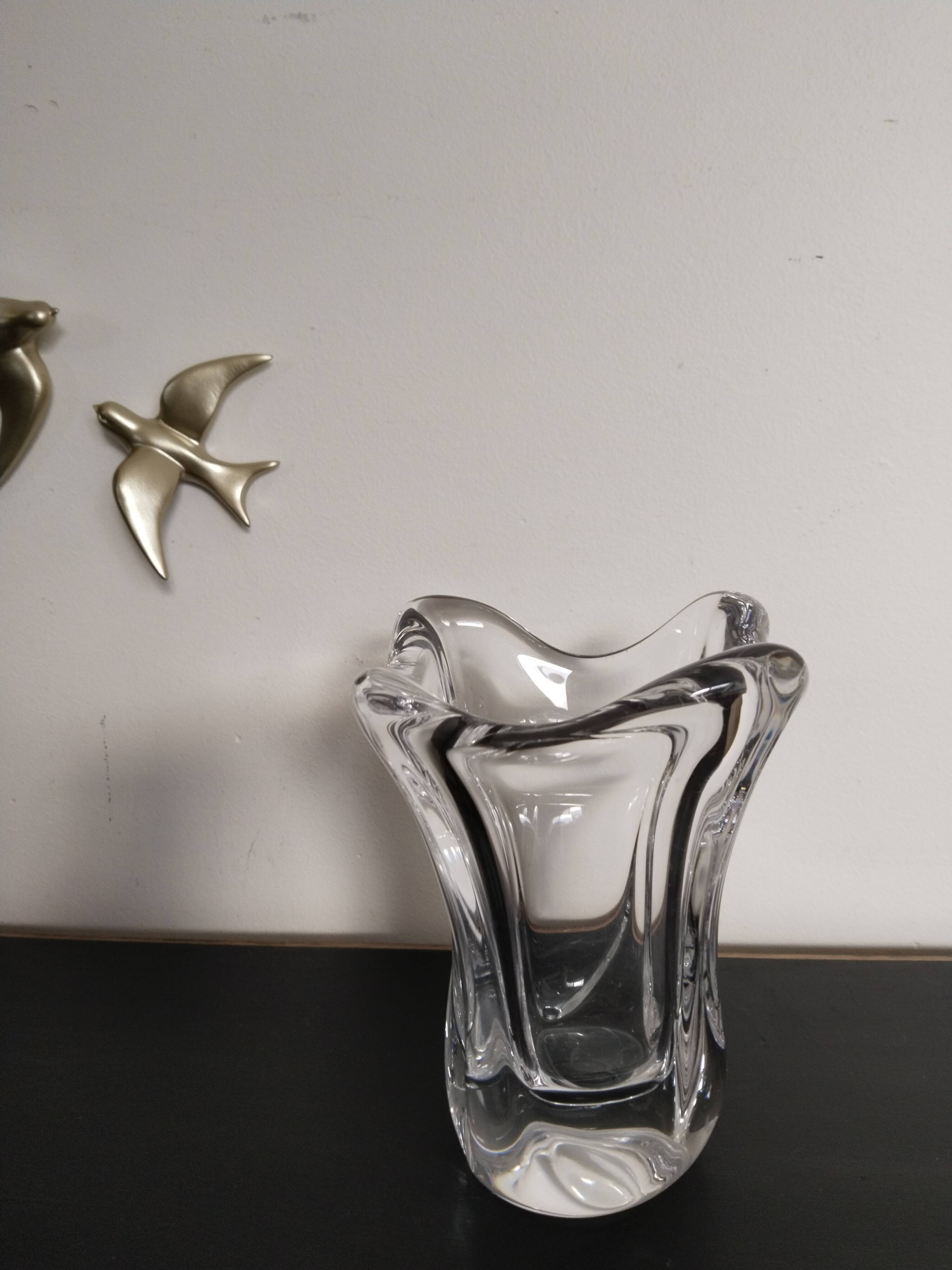 Daum crystal vase, signed, 2.2 kg