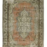 Turkish Anatolian Handmade Vintage Rug 274 cm x 180 cm