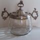 Sugar bowl in silver metal