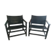 Paire de fauteuils Safari  vintage