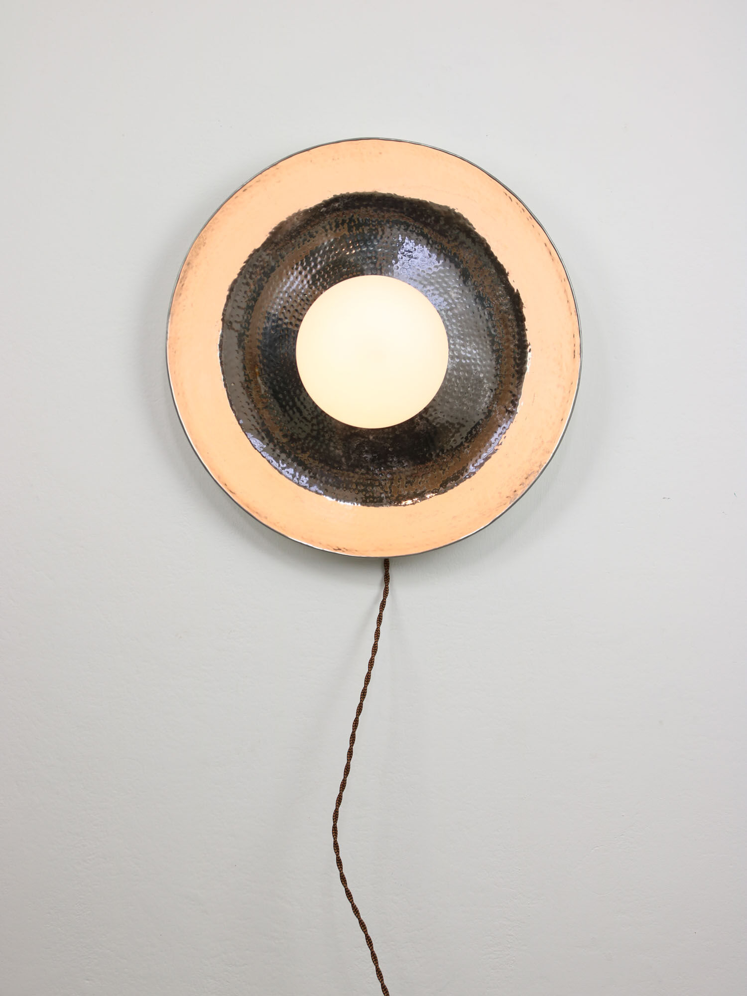 Vintage chrome eye wall lamp, 70s