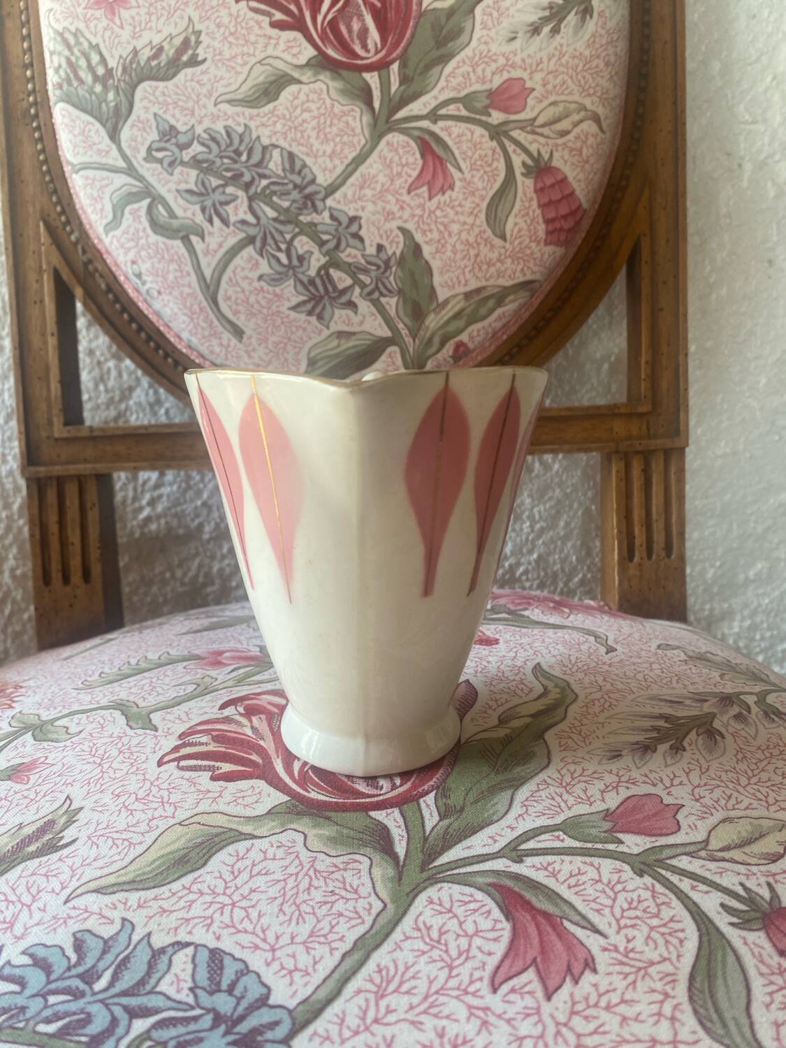 Vintage Digoin earthenware milk jug