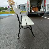 Garden bench old cast iron feet