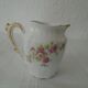Pichet pot à lait verseur décor petites fleurs roses Limoges porcelaine