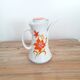 Vintage teapot / coffee maker - Bavarian porcelain - Orange flower décor - 1970