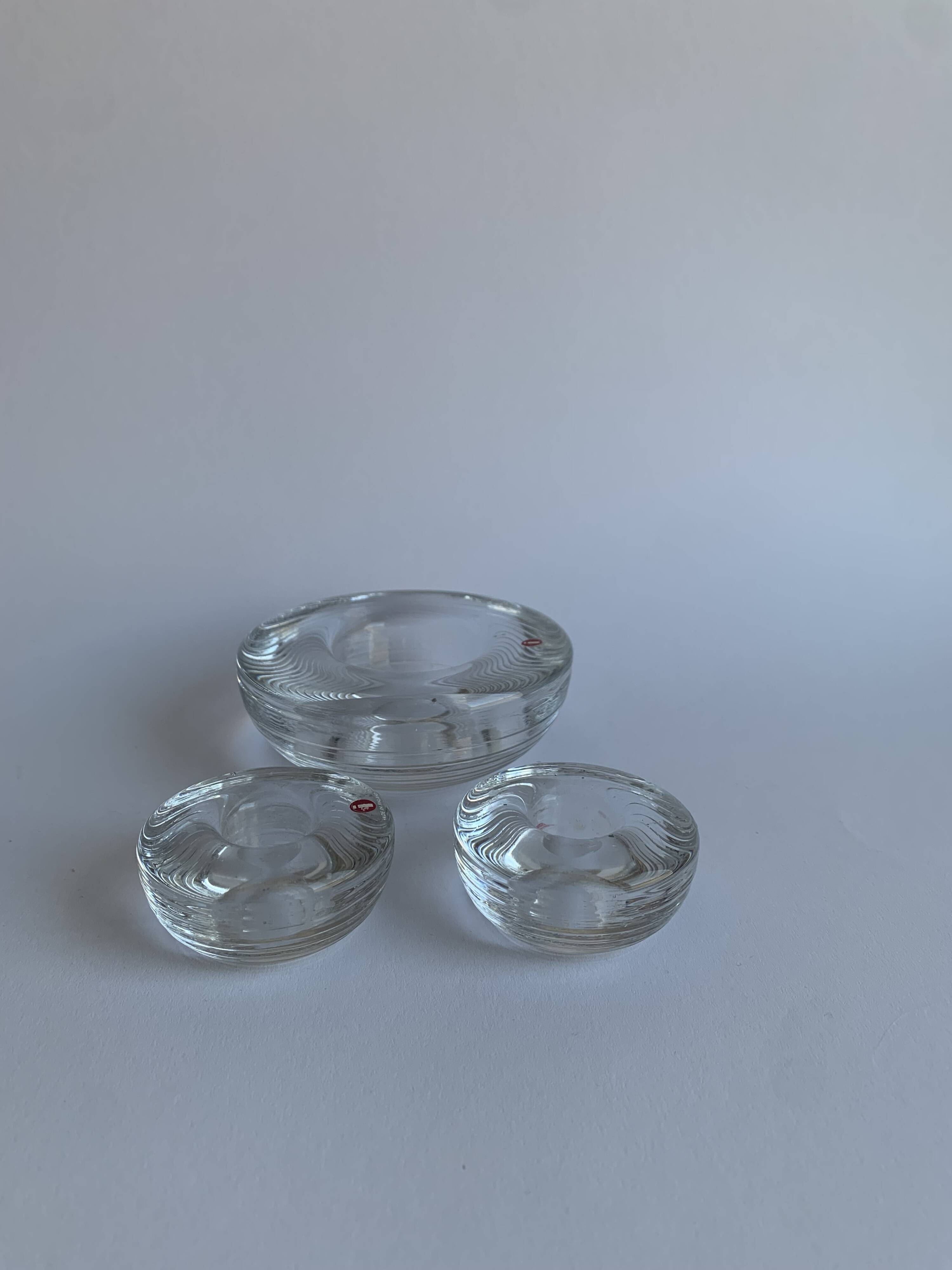 Ensemble de 3 porte-bougies Maaru – Iittala Finlande